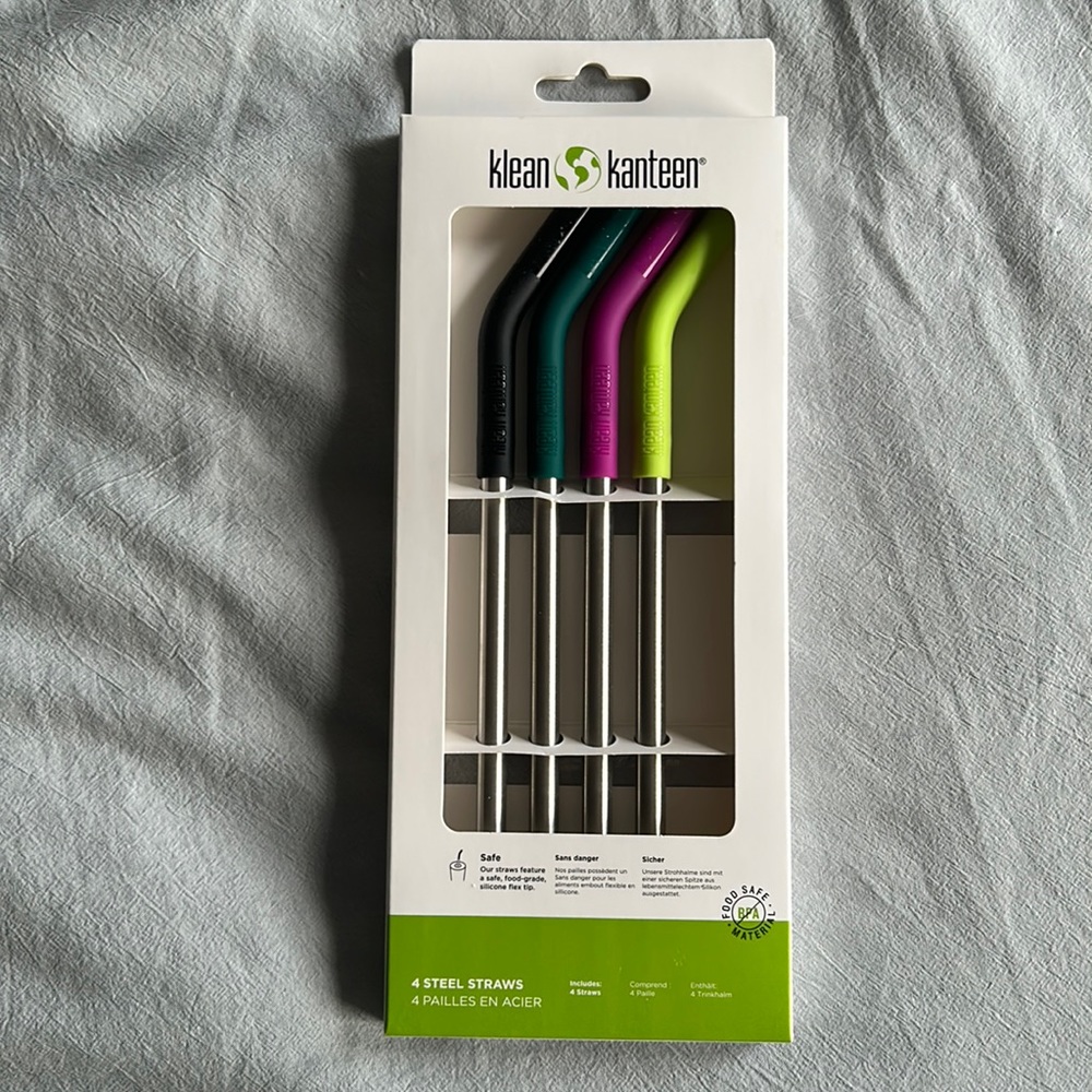 Klean Kanteen Steel Straw 4 Pack (for pints and tumblers)